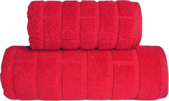 Greno RĘCZNIK "GRENO" BRICK 70X140 CZERWONY