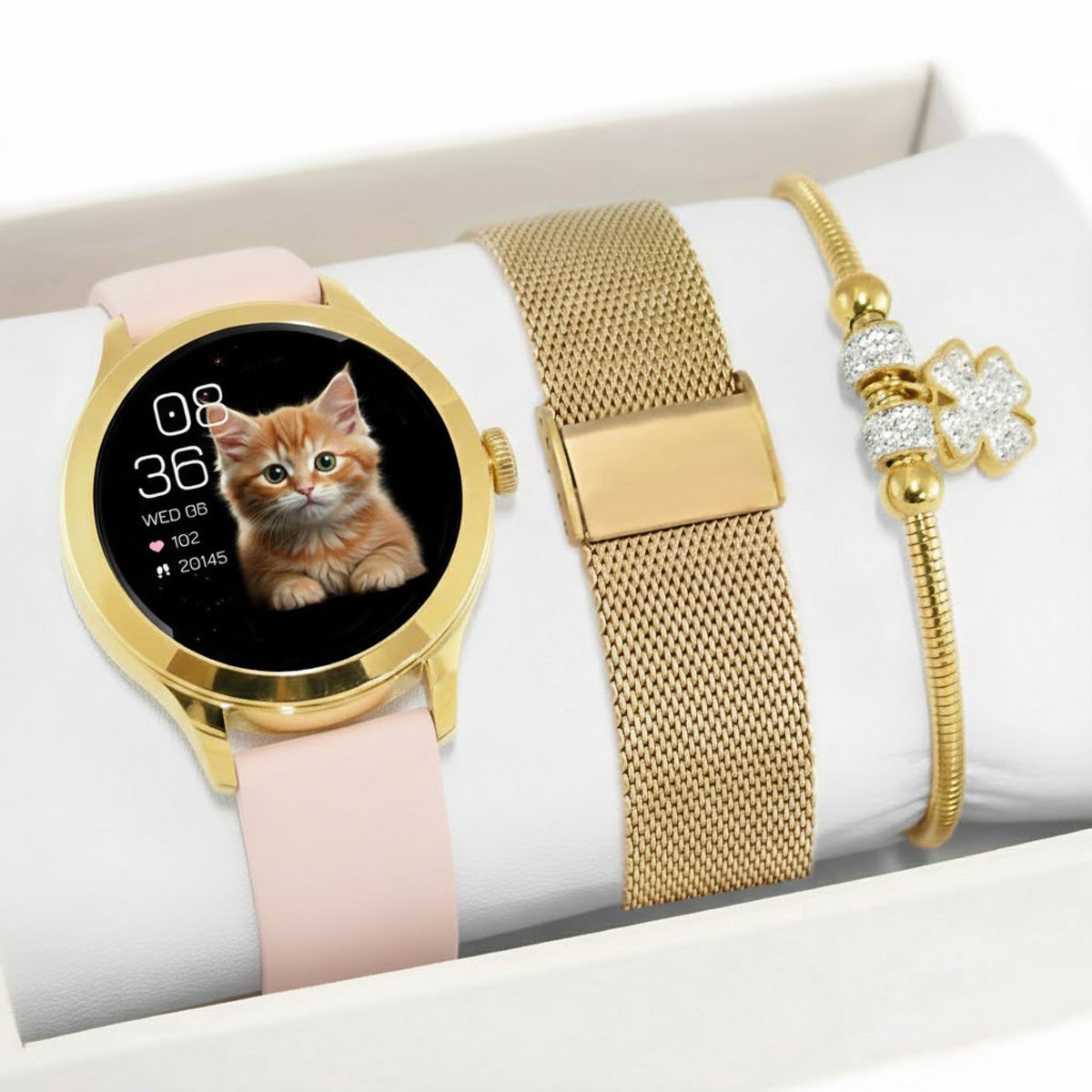 Zestaw dziecięcy SMARTWATCH KOMUNIA Gravity ZGT25 + bransoletka