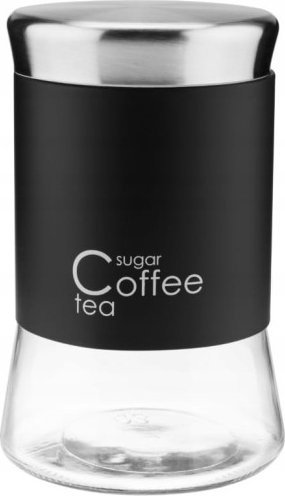 Galicja Pojemnik na przyprawy czarny szklany 1000 ml