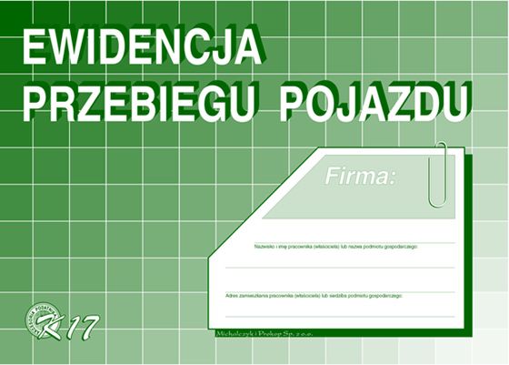 Michalczyk & Prokop DP EWID.PRZEBIEGU POJAZDU A5 K17 DRUK - K17