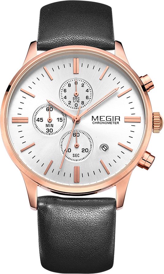 Zegarek MEGIR Zegarek męski MEGIR - BOERG - CHRONOGRAF 2C+ PUDEŁKO