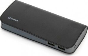 Powerbank Platinet Leather 9000mAh Czarny