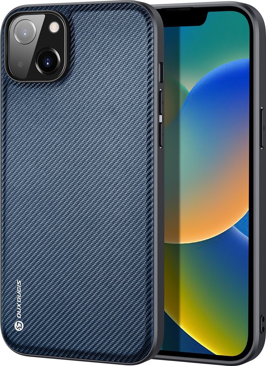 Dux Ducis Dux Ducis Fino etui pokrowiec pokryty nylonowym materiałem iPhone 14 Max niebieski