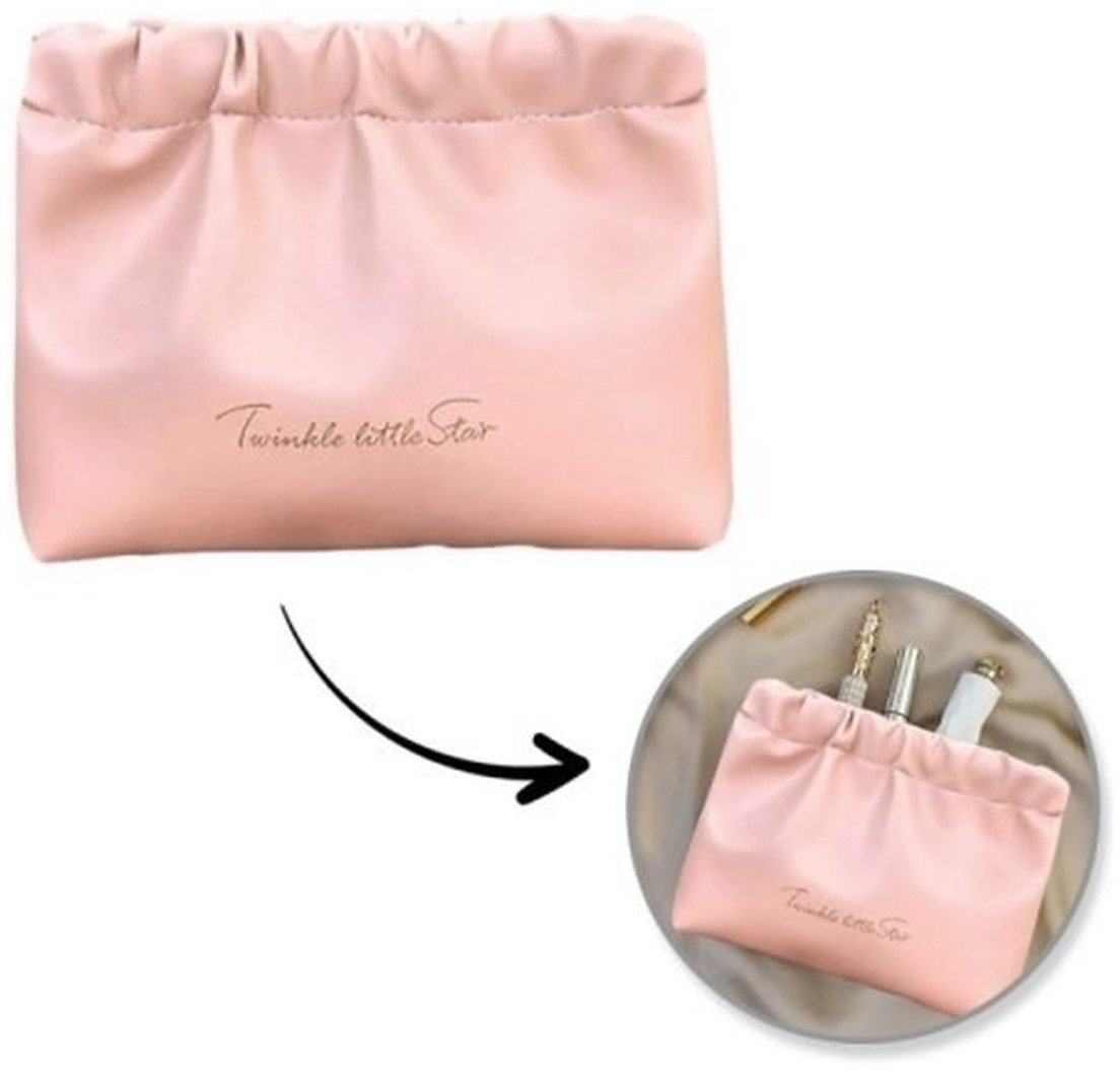 Ecarla Kosmetyczka saszetka różowa ks147r