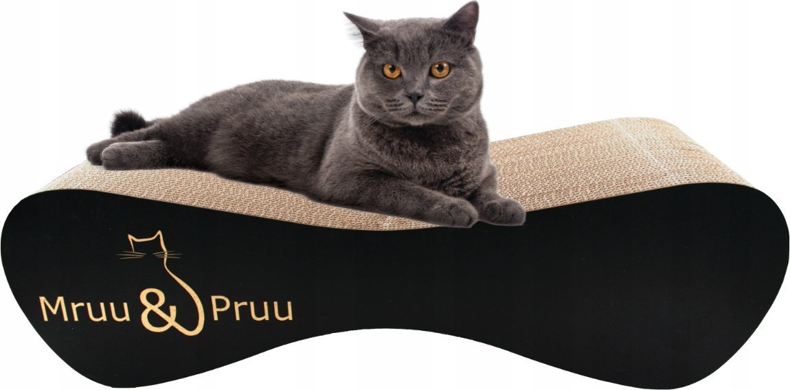 Drapak dla kota czarny duży MIMI | 70x23x24 cm | MruuPruu