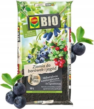 COMPO Ziemia podłoże do borówek i jagód 15l wydajne