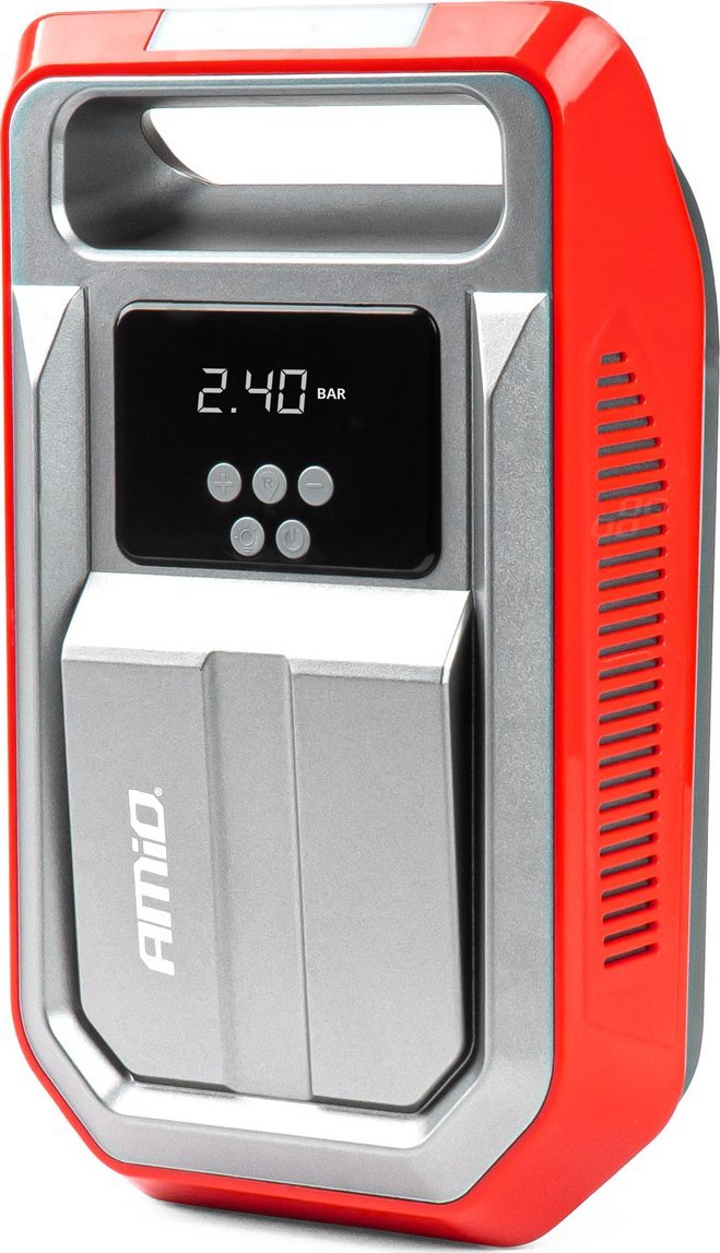 Kompresor samochodowy AMiO Kompresor samochodowy cyfrowy pompka 12v led lcd amio-03268