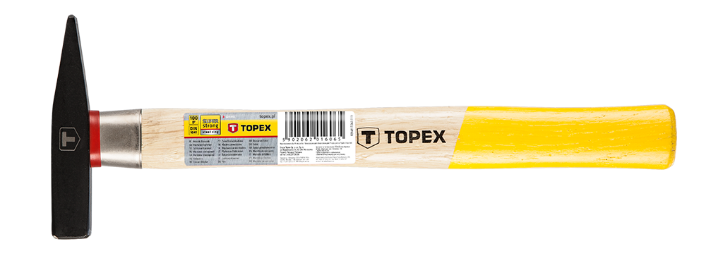 Topex Młotek ślusarski rączka drewniana 100g (02A451)