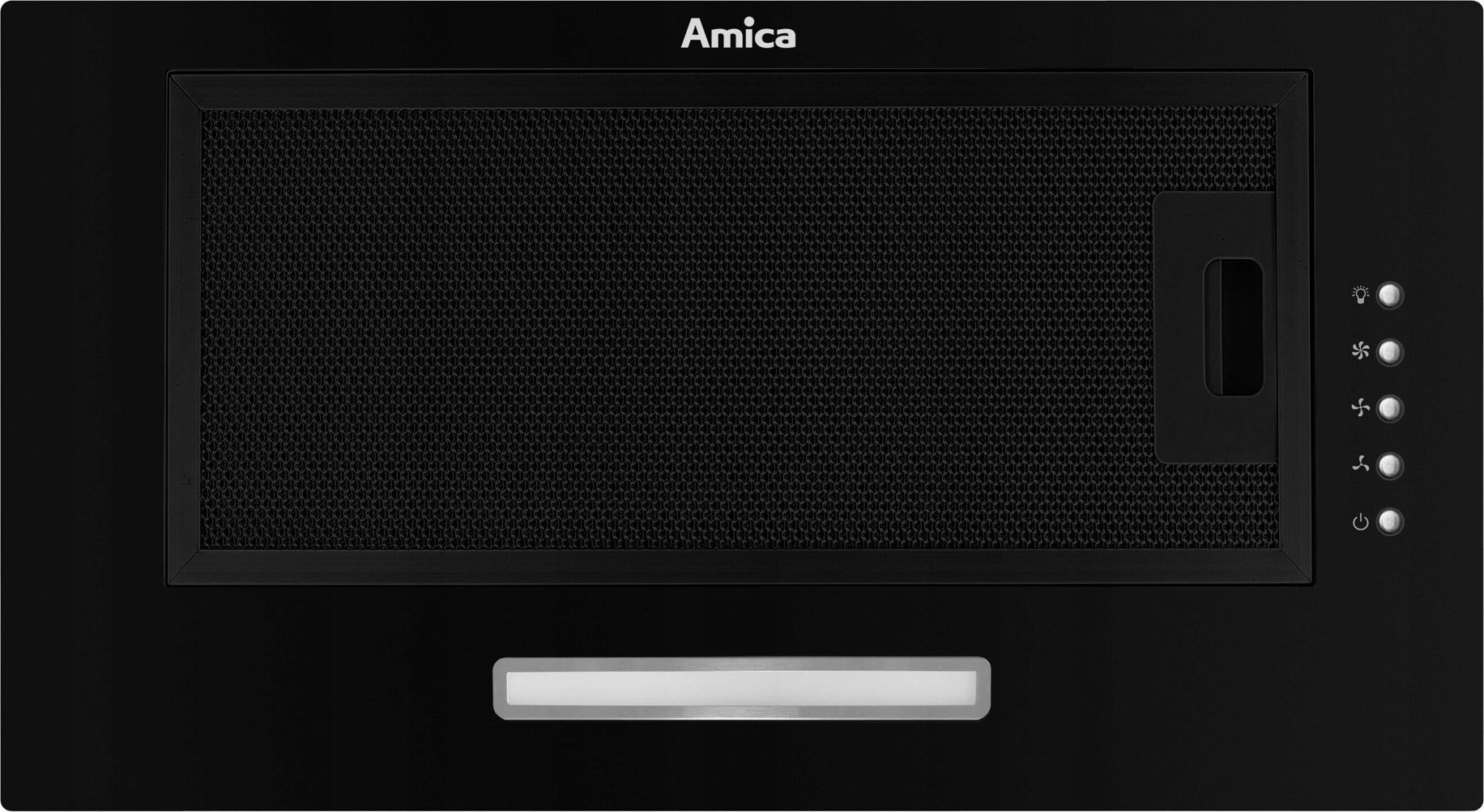 Okap Amica Okap meblowy Amica OMP6211B 60cm wydajność 250m3/h LED 4W SlimSize Czarny