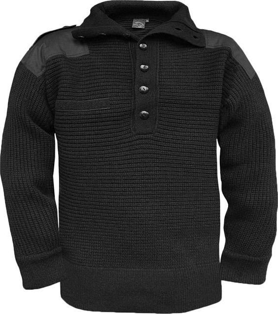 Mil-Tec Mil-Tec Sweter Wojskowy Austriacki Czarny 60