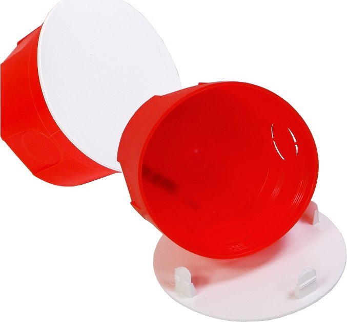 Simet Puszka z pokrywką PO-80 0283-00 czerwona 2szt