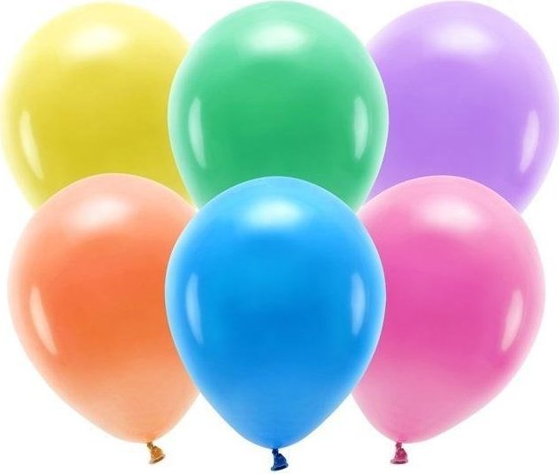 Party Deco Balony Eco 30cm, pastelowe, MIX (1 op. / 10 szt.)