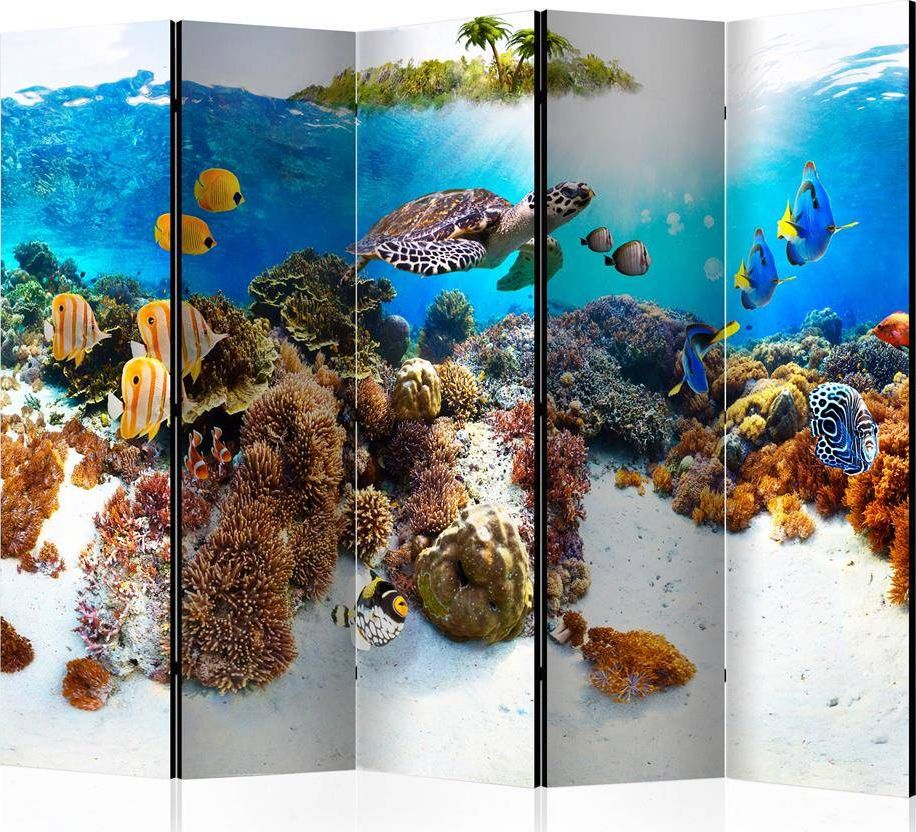 Artgeist Parawan 5-częściowy - Rafa koralowa II [Room Dividers] uniwersalny