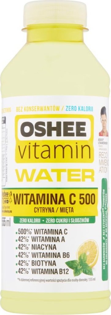 Oshee Oshee Vitamin Water Napój niegazowany cytryna-mięta 555 ml