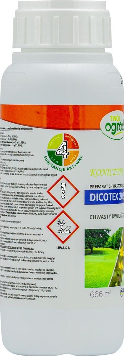 Twój Ogród Koniczynka Dicotex 202 SL 500 ml środek chwastobójczy na chwasty w trawie