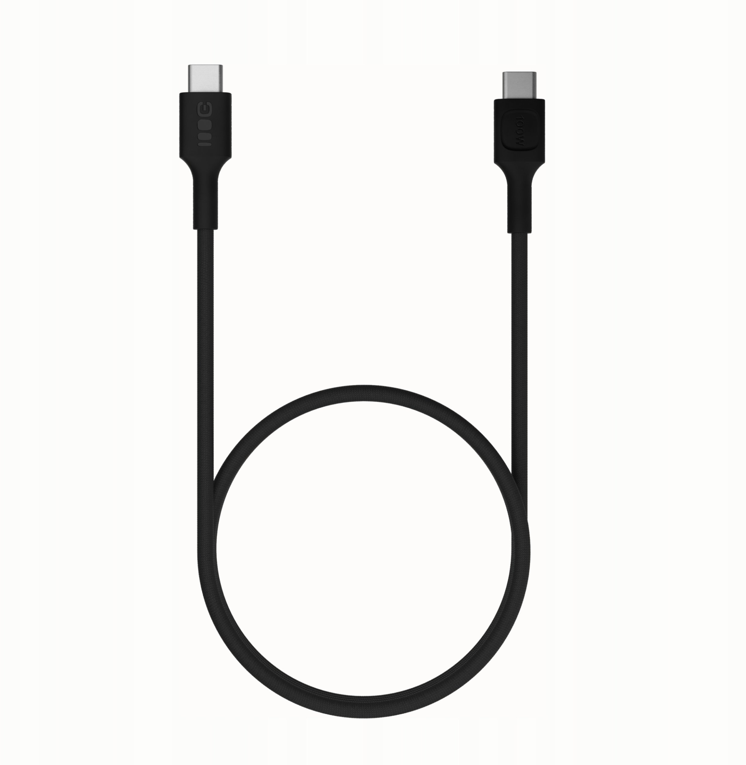 Kabel USB Green Cell USB-C - USB-C 2 m Czarny (KABGC100PS200PB)