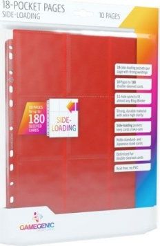 Gamegenic Gamegenic: 18-Pocket Pages Sideloading - Red (10 szt)