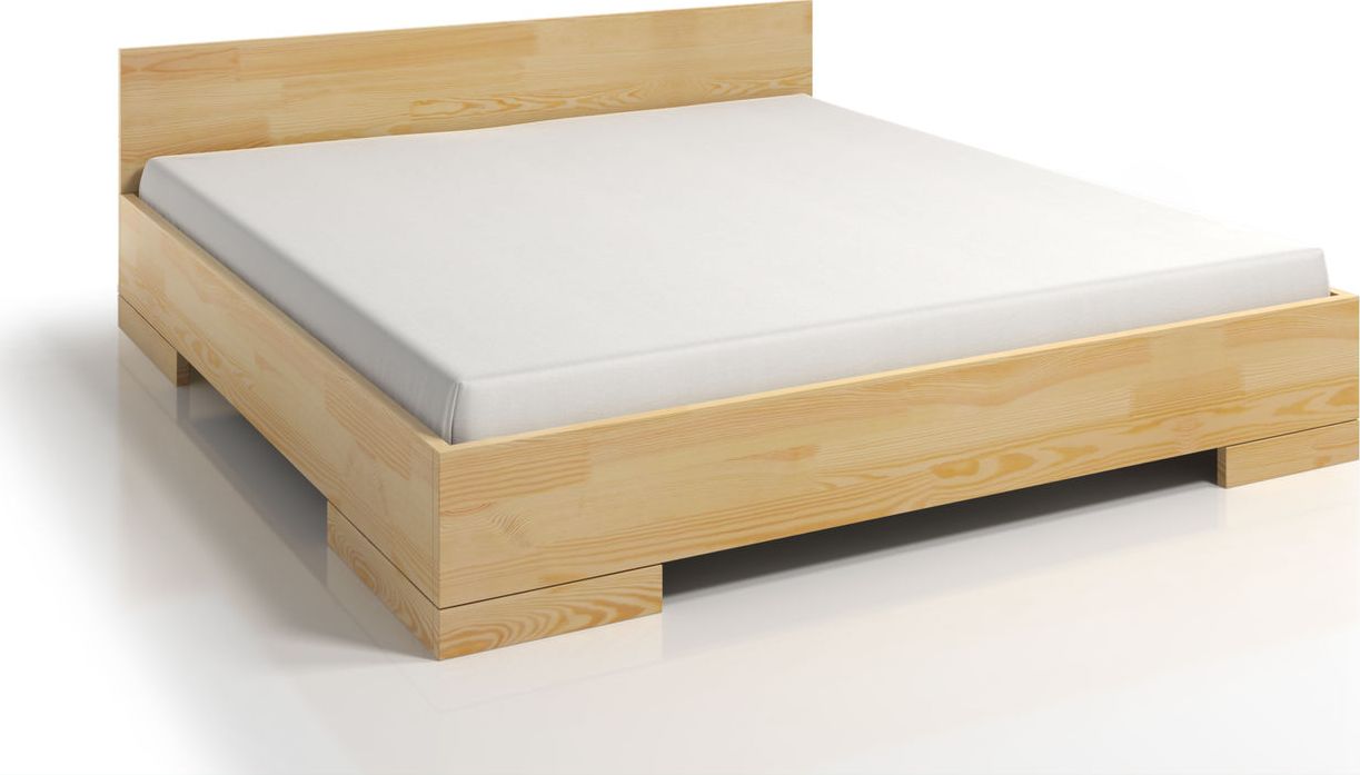 Skandica Łóżko SPECTRUM MAXI 200x200 sosnowe duże w stylu skandynawskim Skandica