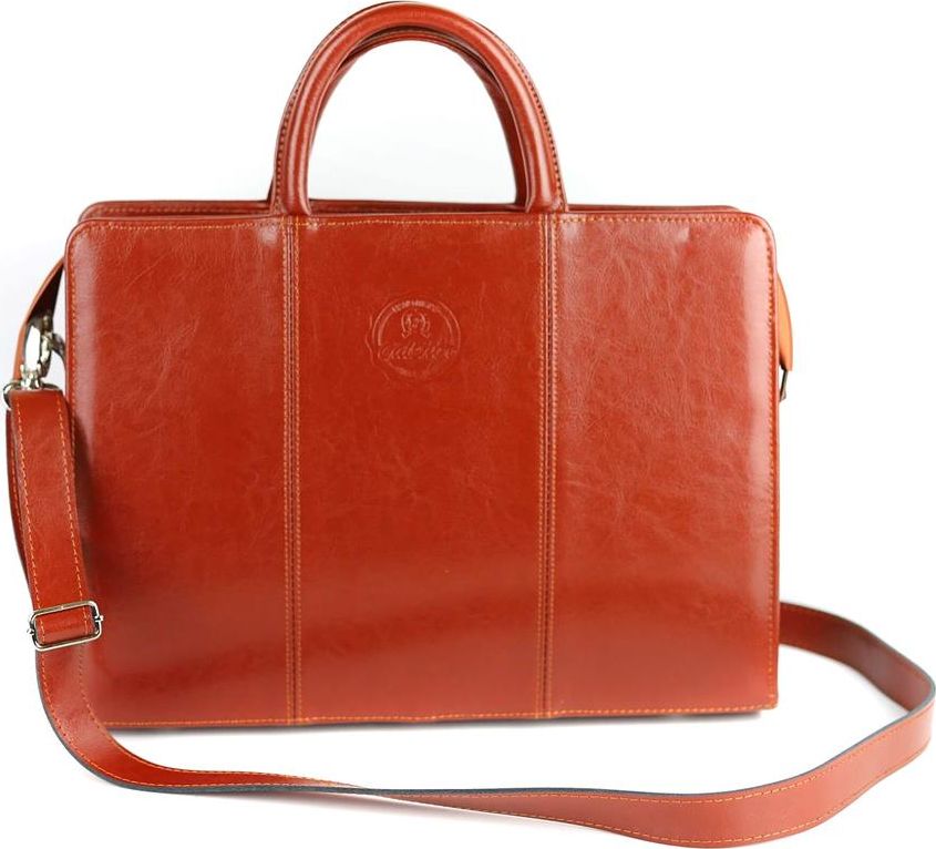 Kemer 512 Damski skórzany kuferek mały - koniak KEMER