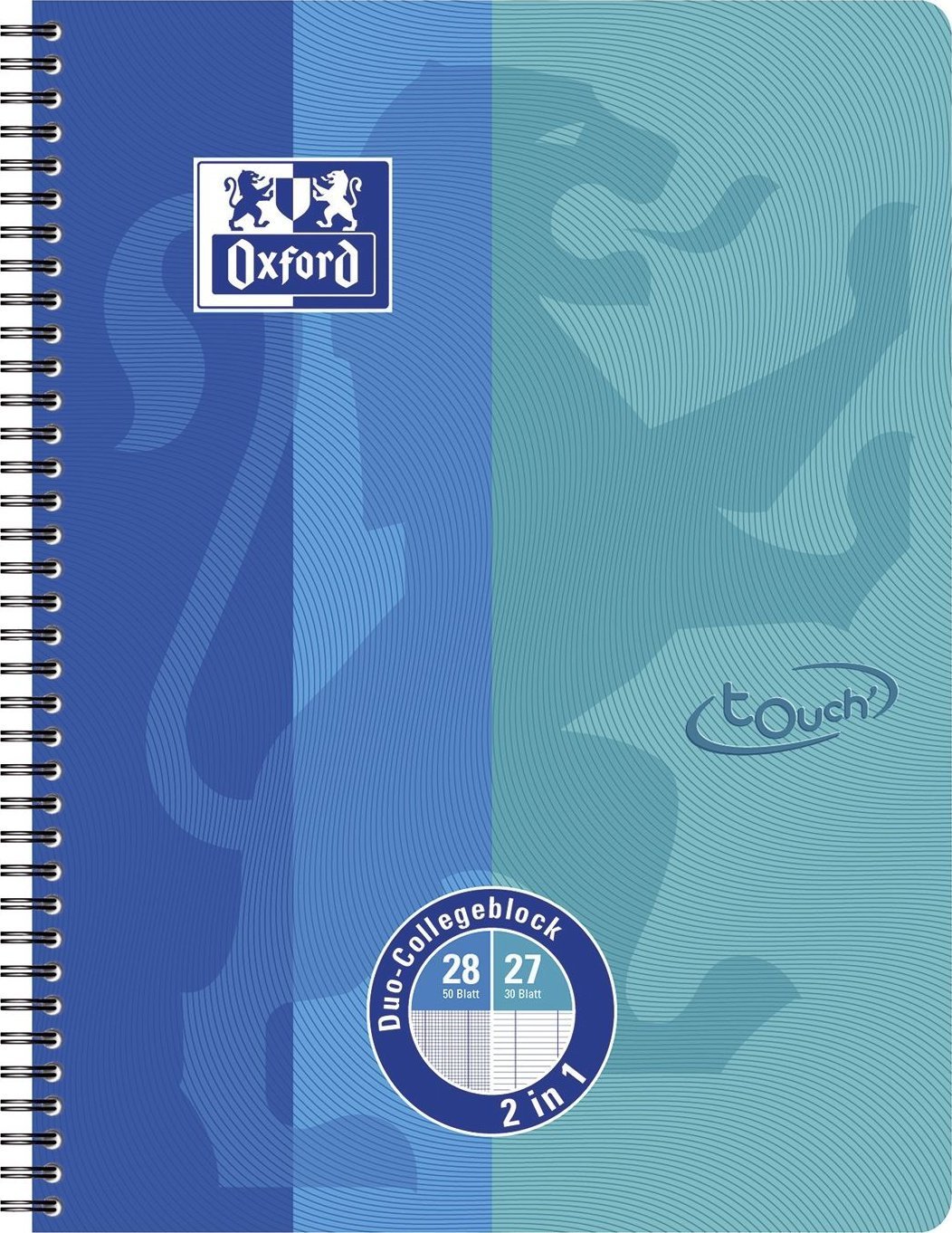 Oxford 400101422 notatnik A4+ 80 ark. Niebieski