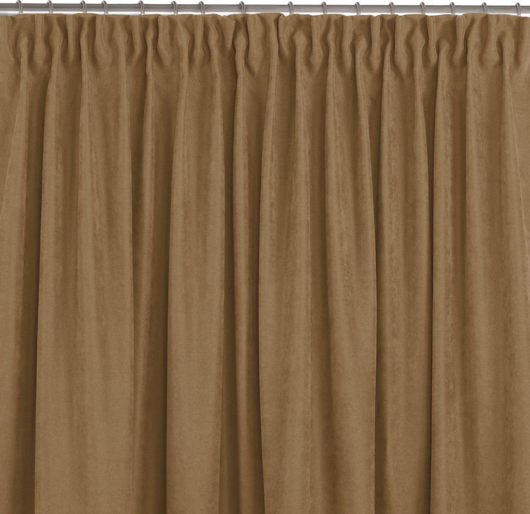 Homede Zasłona MILANA jasny brąz szenila 136x225 HOMEDE