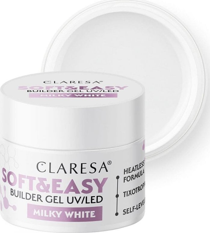 Activeshop Claresa żel budujący Soft&Easy gel milk white 12g