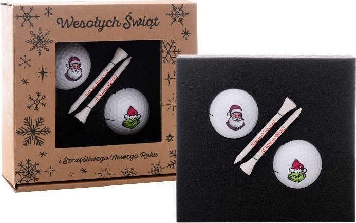 Piłki golfowe, zestaw prezentowy GOLF PLAYER Merry Christmas Pack (2 piłki)