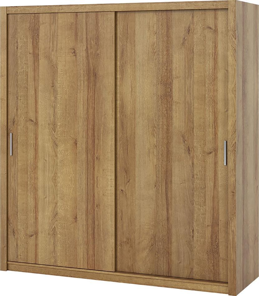 Selsey SELSEY Szafa przesuwna Rinker 200 cm Dąb złoty