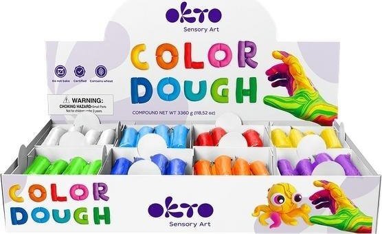 Zestaw kolorowej ciastoliny 96el 8 kolorów