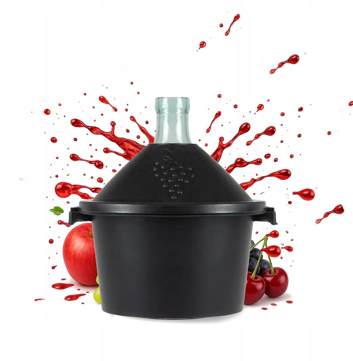 BALON 5L W PEŁNYM KOSZU na wino DAMA GRUBE SZKŁO