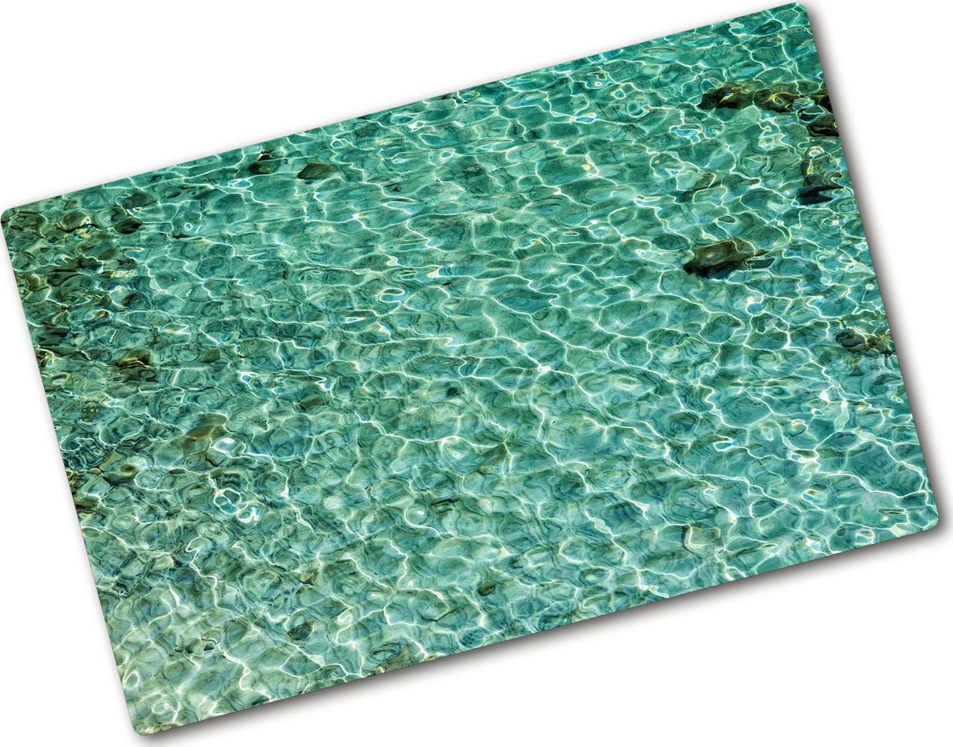 Deska do krojenia Tulup szklana Przejrzysta woda 4 80x52cm