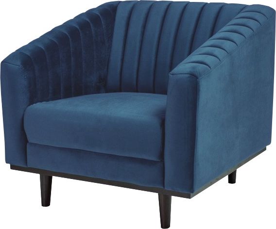 Selsey Fotel Stigby granatowy aksamitny