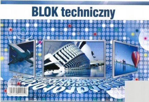BTS Blok techniczny biały szkolny A4 10 kartek