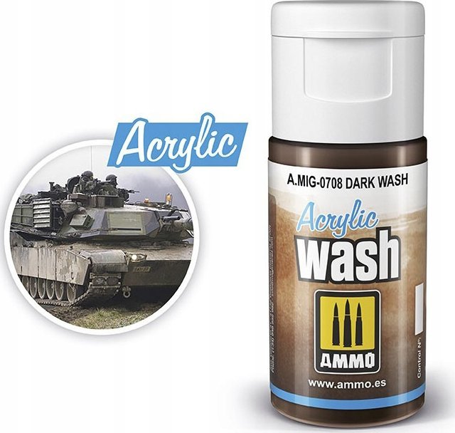 Vallejo Ammo: Acrylic Wash - Dark Wash