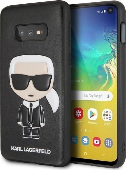 Karl Lagerfeld Karl Lagerfeld KLHCS10LIKPUBK S10e G970 hardcase czarny/black Iconic Karl Embossed