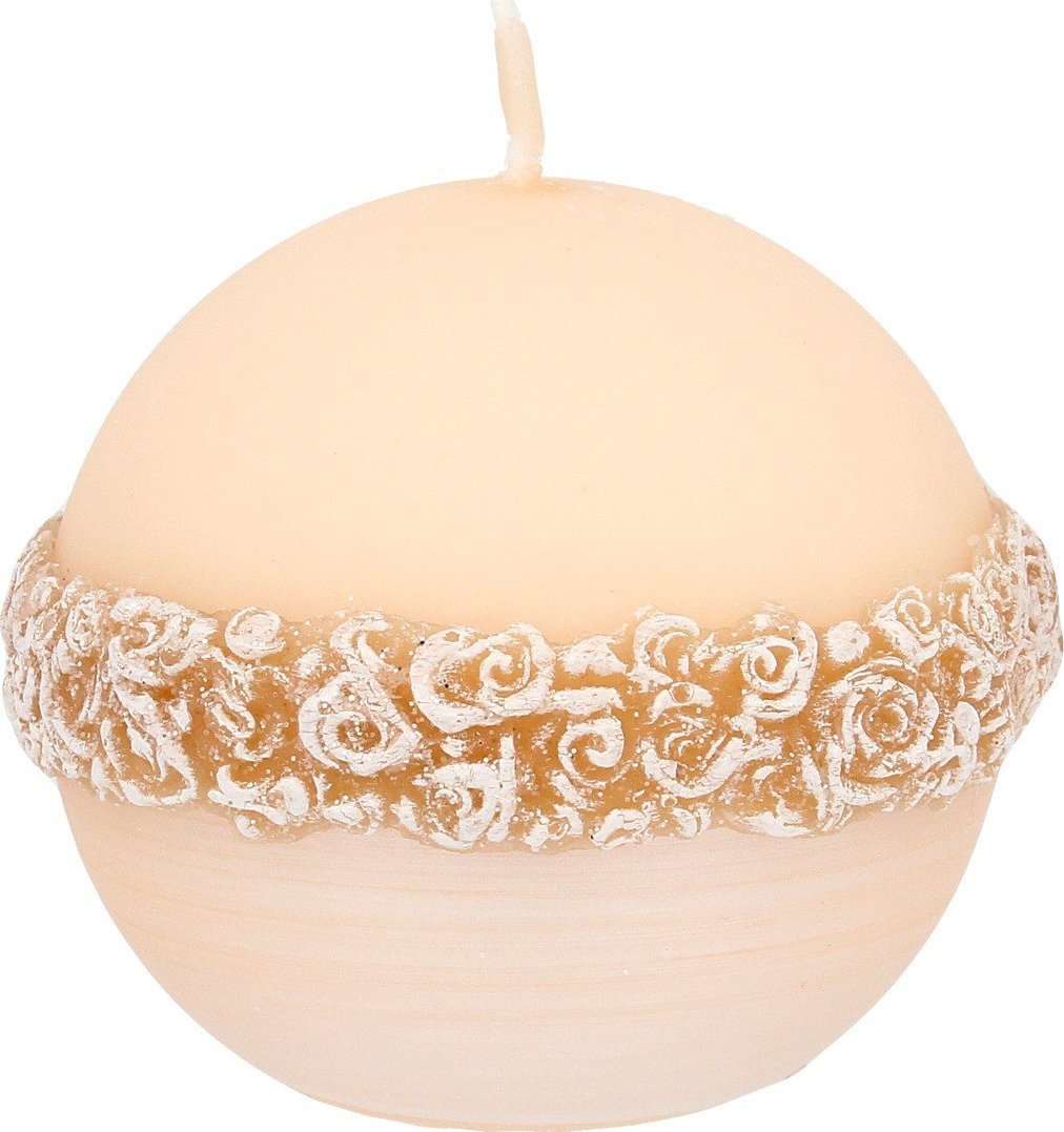 Artman ARTMAN Świeca ozdobna Bella - kula mała (średnica 8cm) piaskowa 1szt