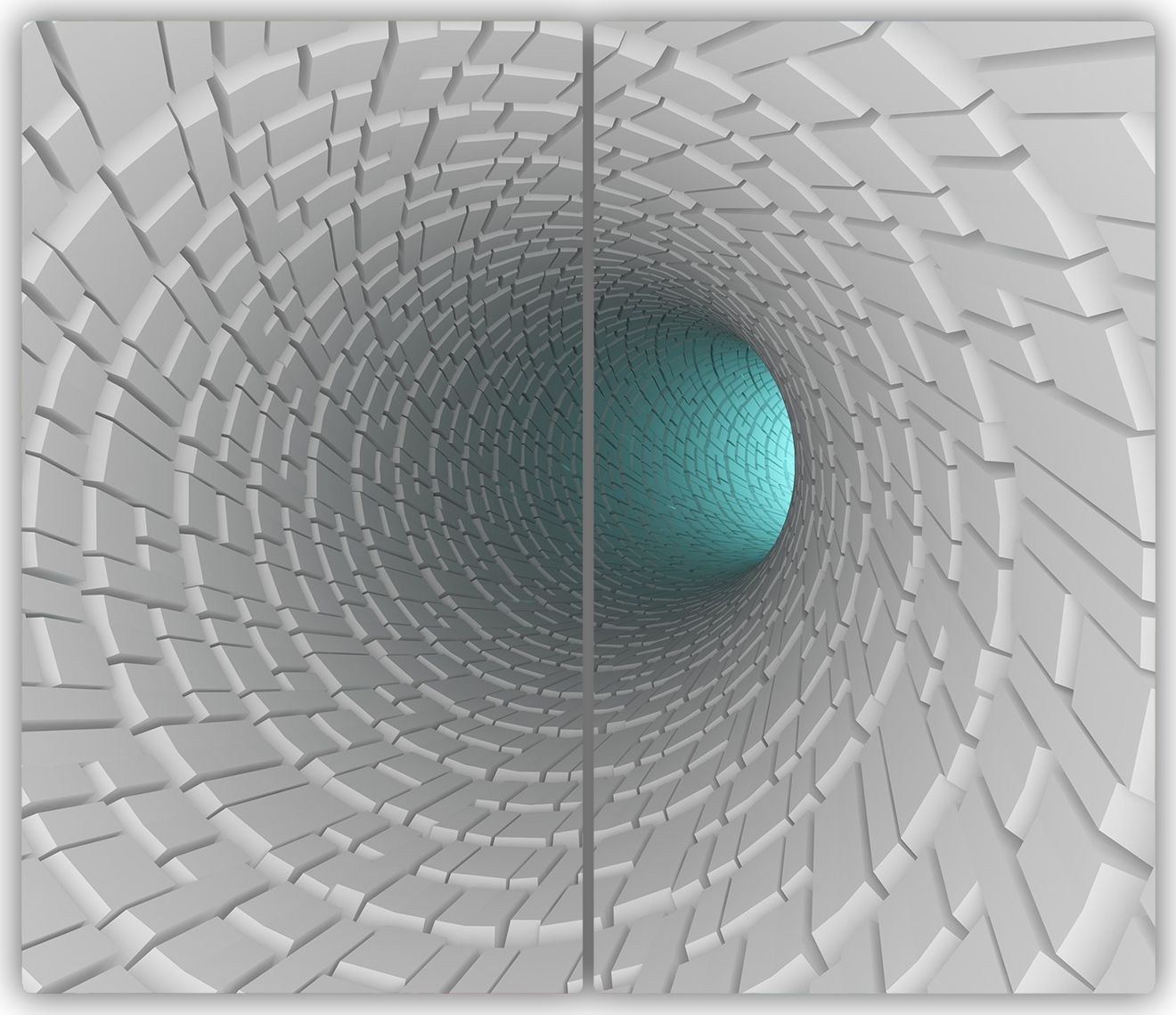 Deska do krojenia Tulup szklana Tunel 3D 2 52x30cm 2szt.