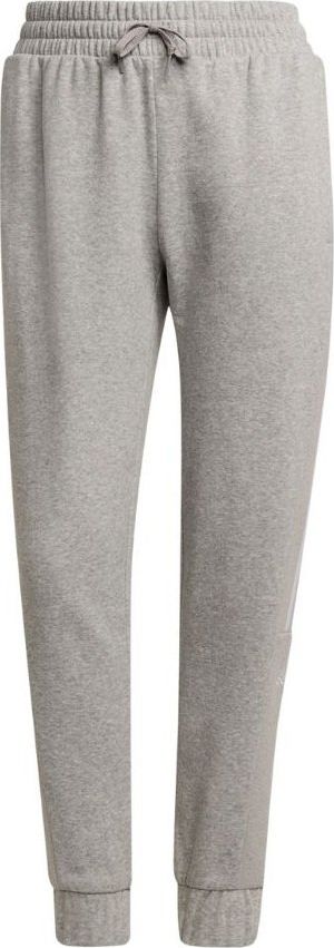 Adidas Spodnie damskie adidas Essentials Colorblock Block Cut 3-Stripes Regular Tapered Pants szare HB2768 XL