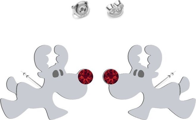 Radziszewska Jewellery Kolczyki Renifer Rudolf srebro925 Boże Narodzenie
