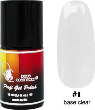 Bass Cosmetics Baza hybrydowa / żelolakierowa nr 1 - 11 ml / Bass Cosmetics
