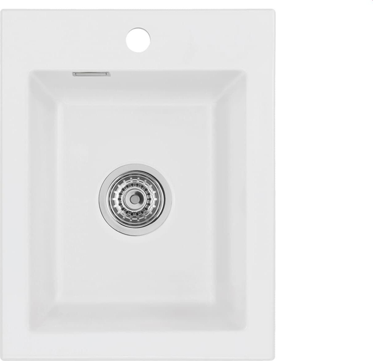 Zlewozmywak SYSTEMCERAM Systemceram Mera 39 Satin zlewozmywak ceramiczny , korek manualny