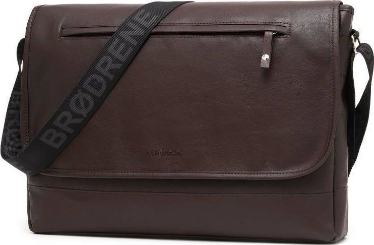 Brdrene Torba męska na ramię listonoszka Brodrene B14 c.brąz