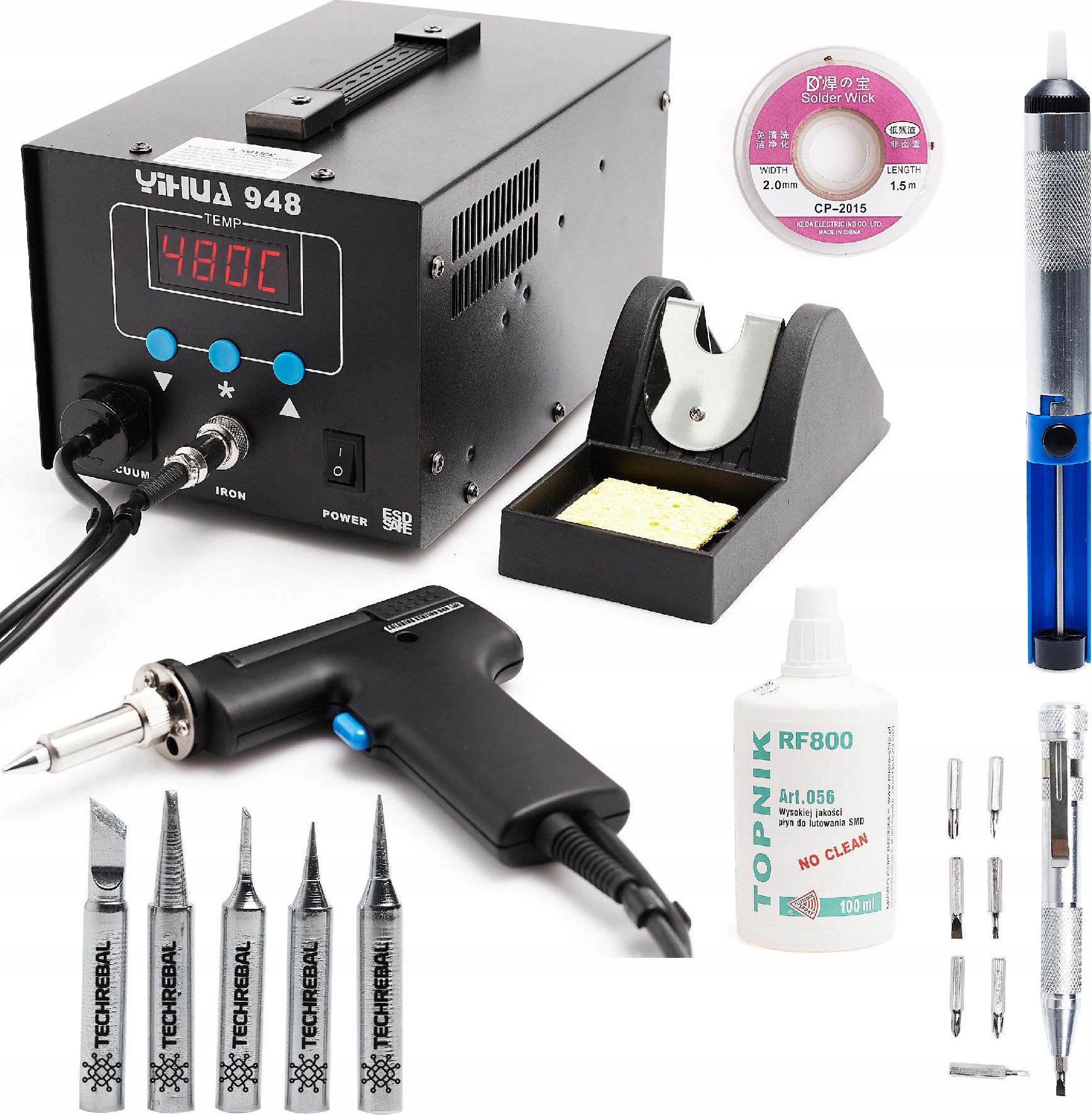 Techrebal ROZLUTOWNICA YIHUA 948 75W 2W1 + GROTY ODSYSACZ