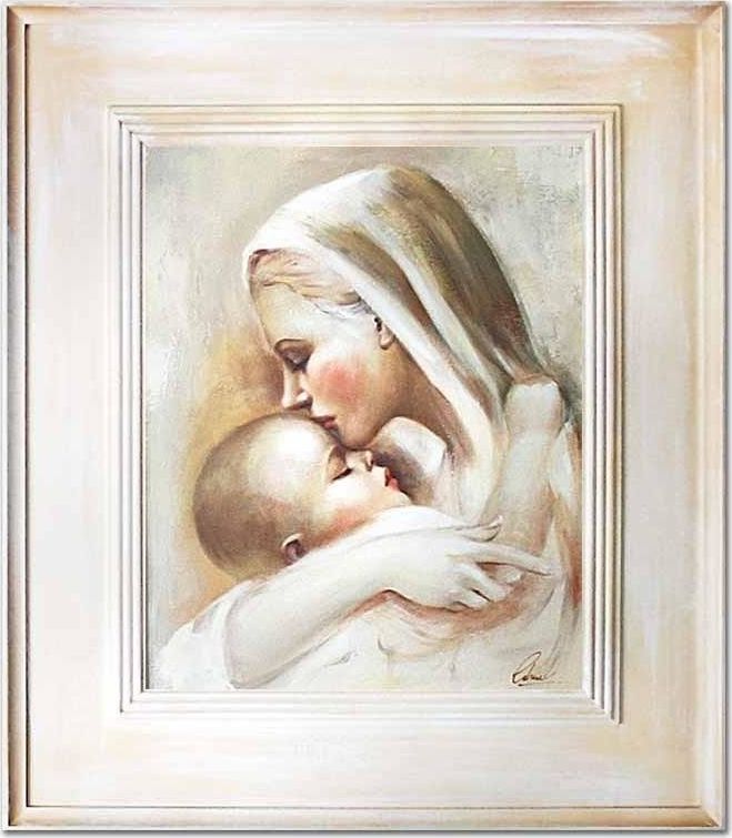 GO-BI Obraz "Maryja" ręcznie malowany 66x76cm