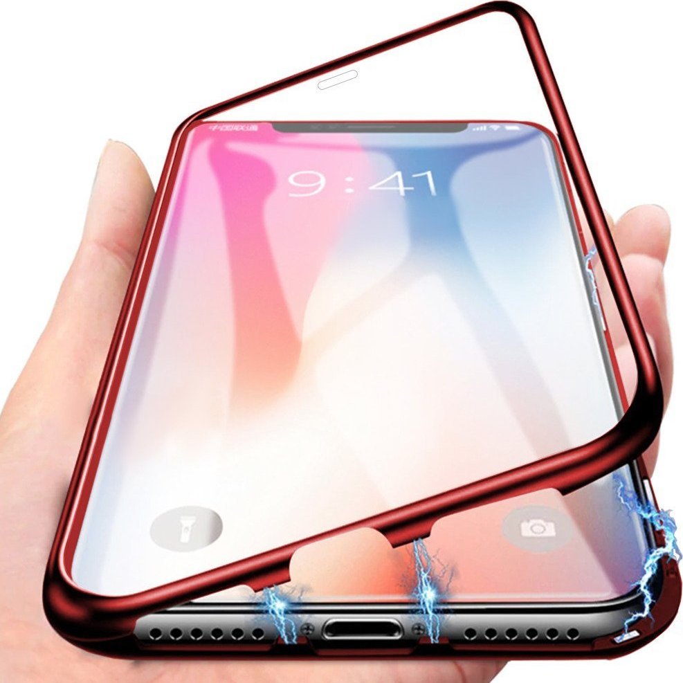 Magnetic Etui Magnetyczne Front+Back do Apple iPhone 11 Pro (Czerwone)