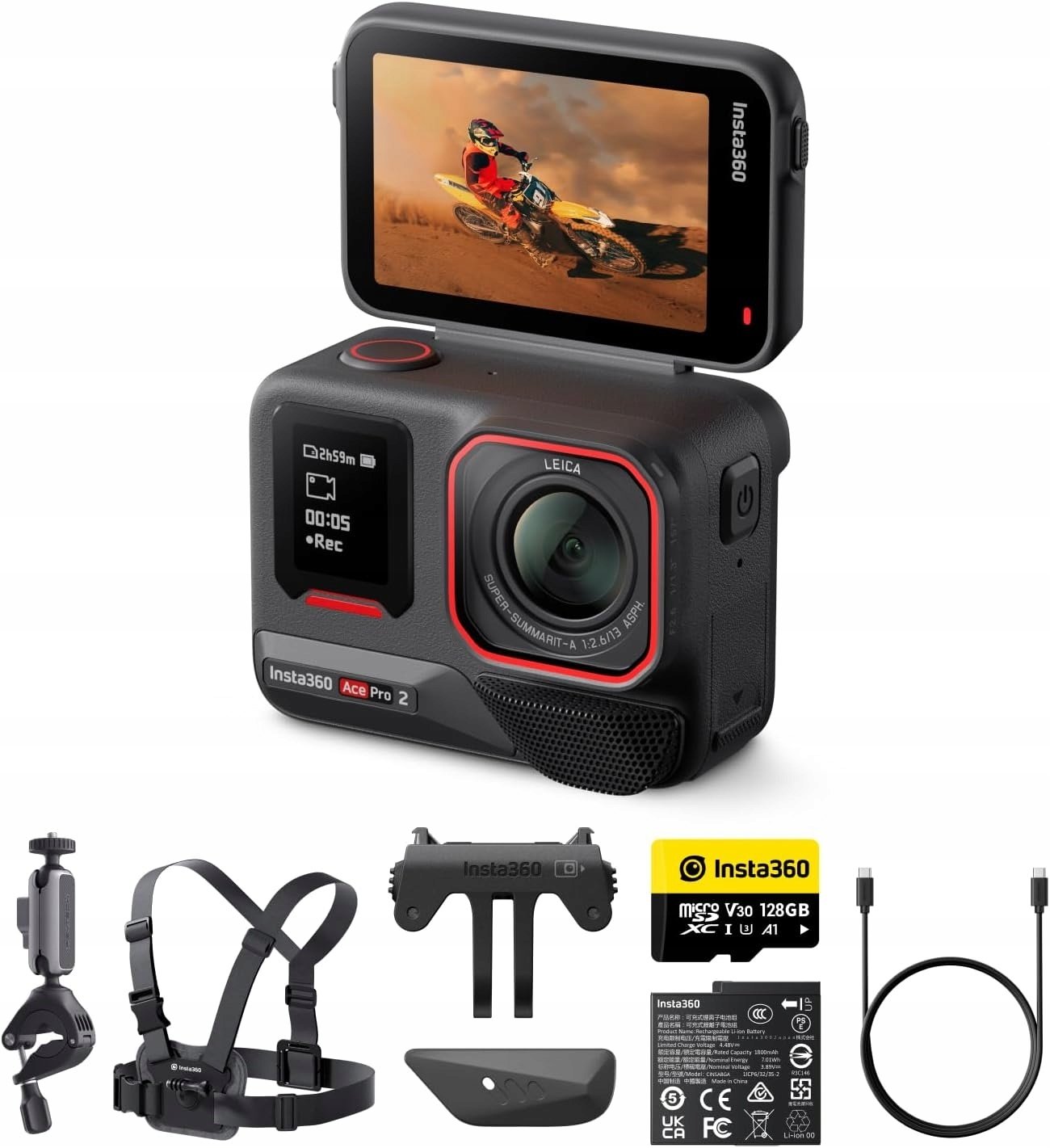 Kamera Insta360 Ace Pro 2 Bike Bundle czarna