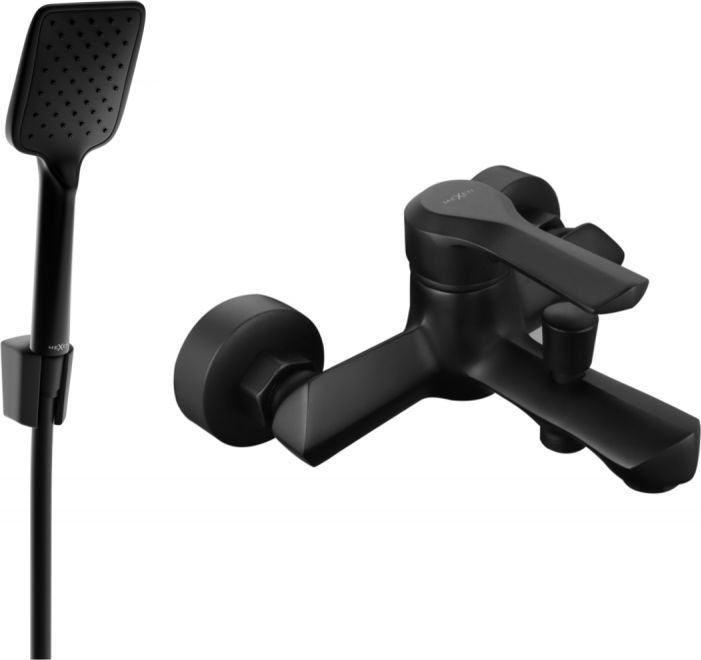 Mexen Mexen Sabre R62 bateria wannowa z zestawem prysznicowym, czarna - 7213R62-70