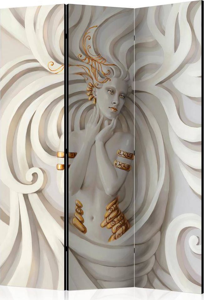 Artgeist Parawan 3-częściowy - Bogini w złocie [Room Dividers] uniwersalny