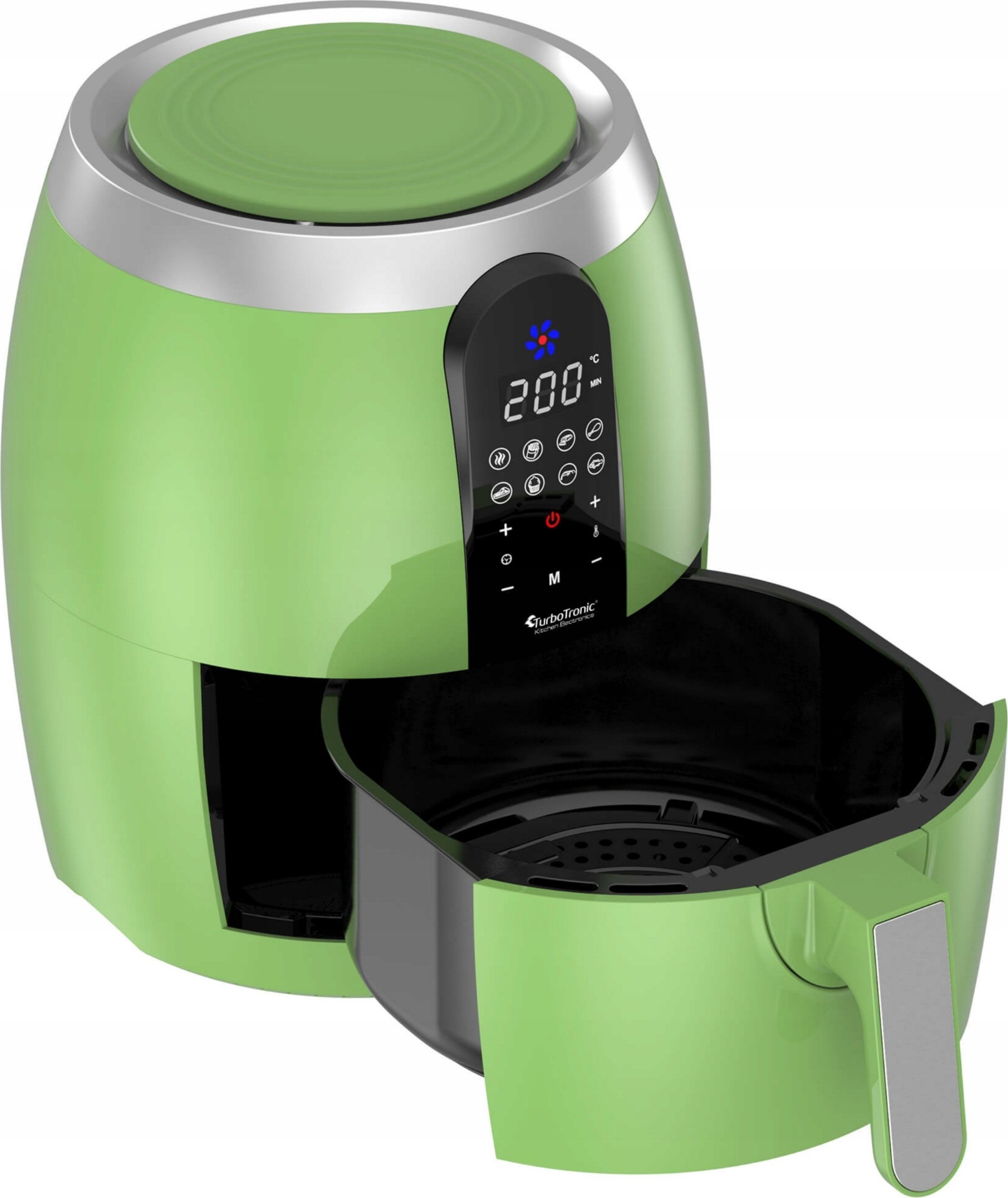Frytkownica beztłuszczowa TurboTronic cyfrowa 3,5L 1400w Zielona