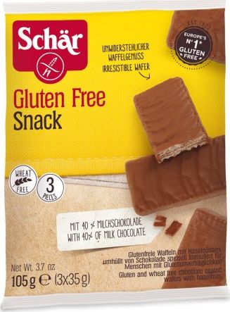Schar Snack wafle w czekoladzie (3x35g) bezglutenowy 105 g Schar